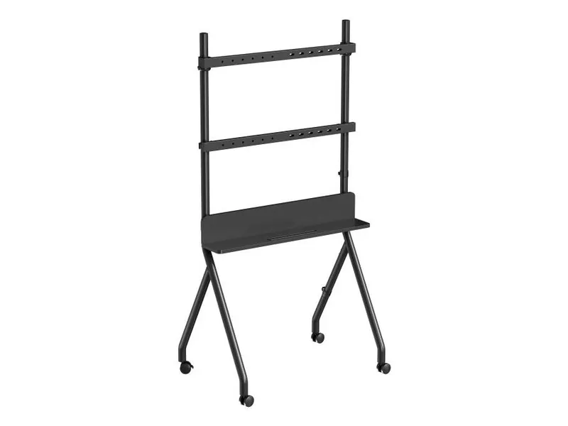 Gembird TVS-86F-02 TV-golvstativ med hjul 55″-86″, svart