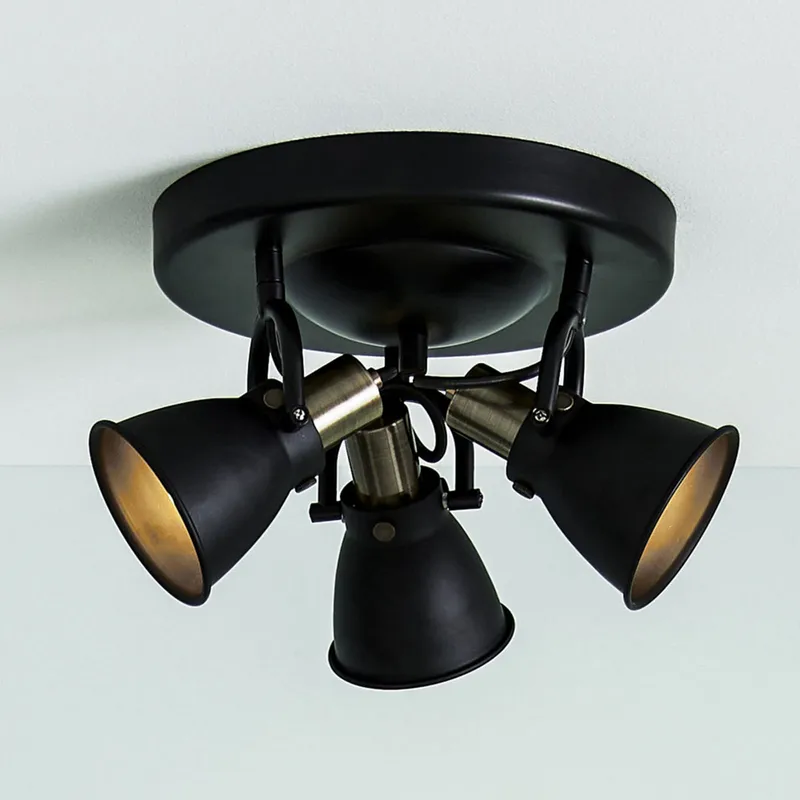 Alton 3 Plafond Black – Markslöjd – Vardagsrum – Metall – Rund