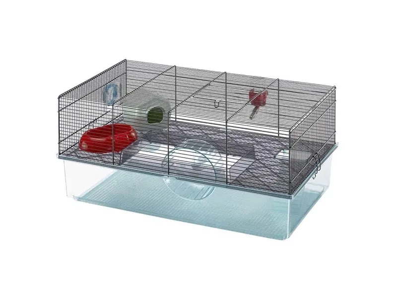 Ferplast FAVOLA hamsterbur – rymligt tvåvåningsbo med tillbehör