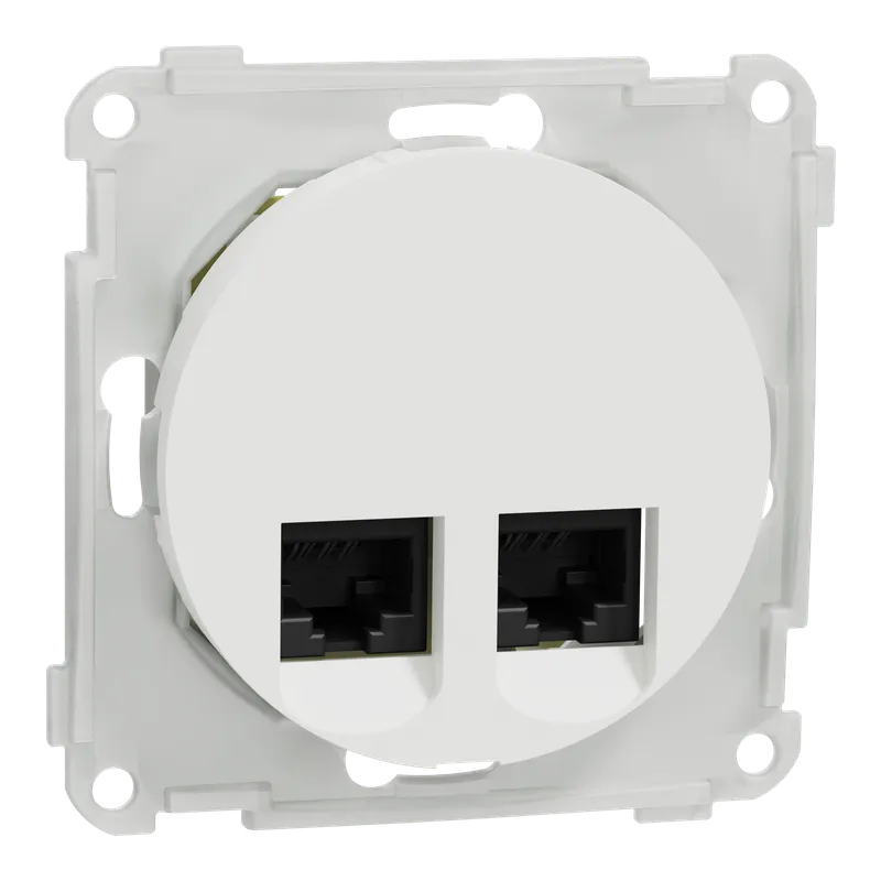 Elko EKO50115 Datauttag 2×8 Kat 6 UTP Renvit