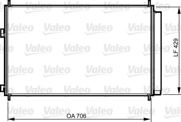Kondensor, klimatanläggning VALEO 814204