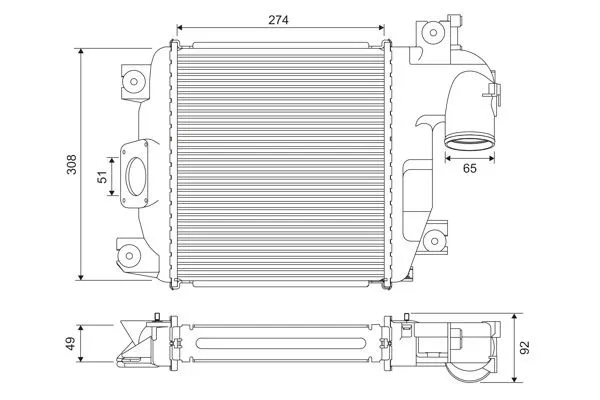 Intercooler VALEO 818321