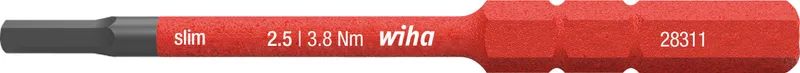 Wiha slimBit 37226 Bits sexkant, 75 mm, 1000 V 5x75mm