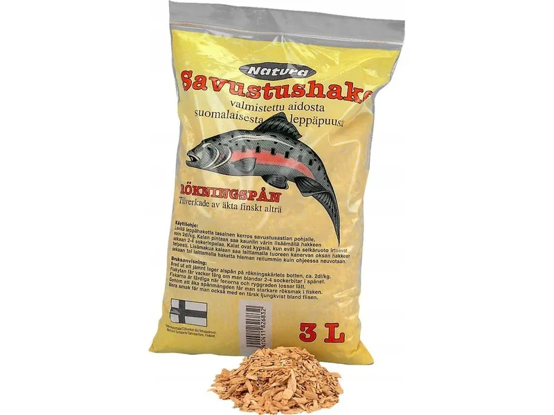 Rökspån av al, 3 liter - skalad och jämn kvalitet