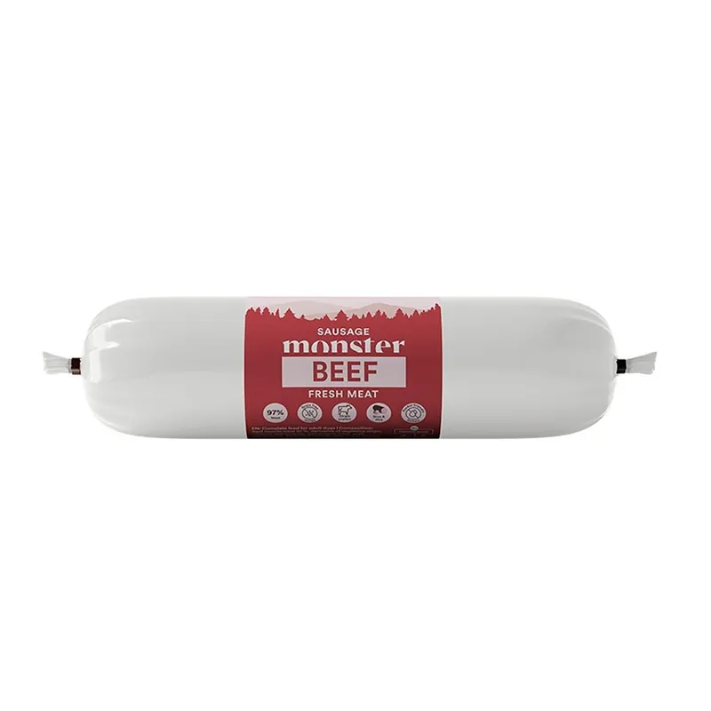 Dog Sausage Beef Våtfoder för hund 400g