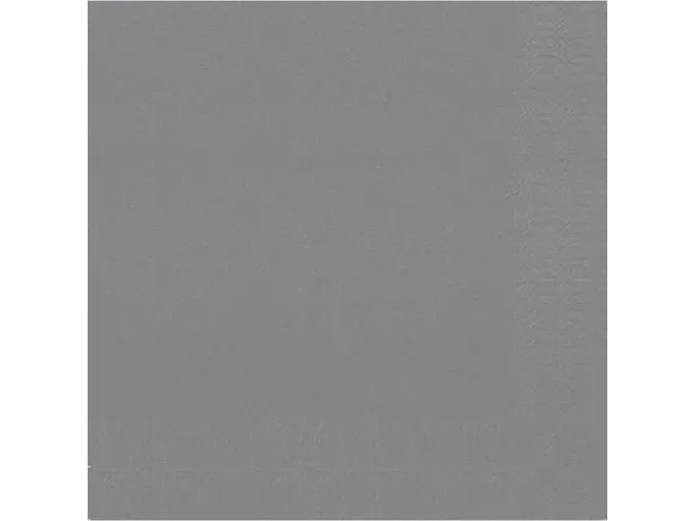 Servett 3-lags 33x33cm granitgrå 125/fp