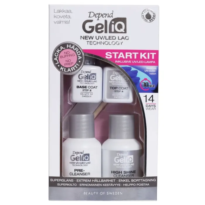 Depend Gel Manicure Essentials Set Start Kit, Less But Better & Bordeaux Lips