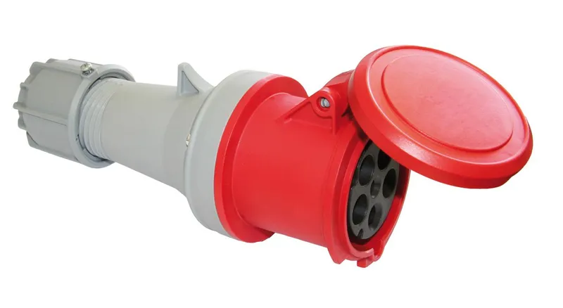 Garo Basic Skarvuttag IP44 5-polig 63A 6h, röd