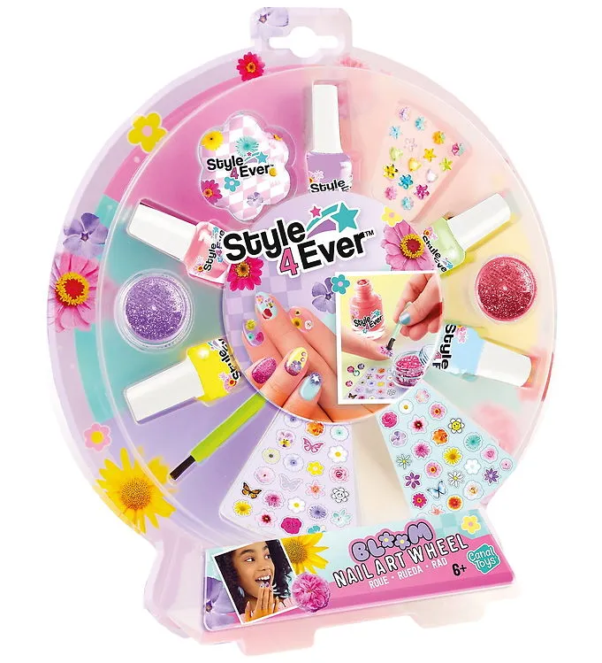 Style 4 Ever Nagellack-Set - Blomma - Spik Art Hjul