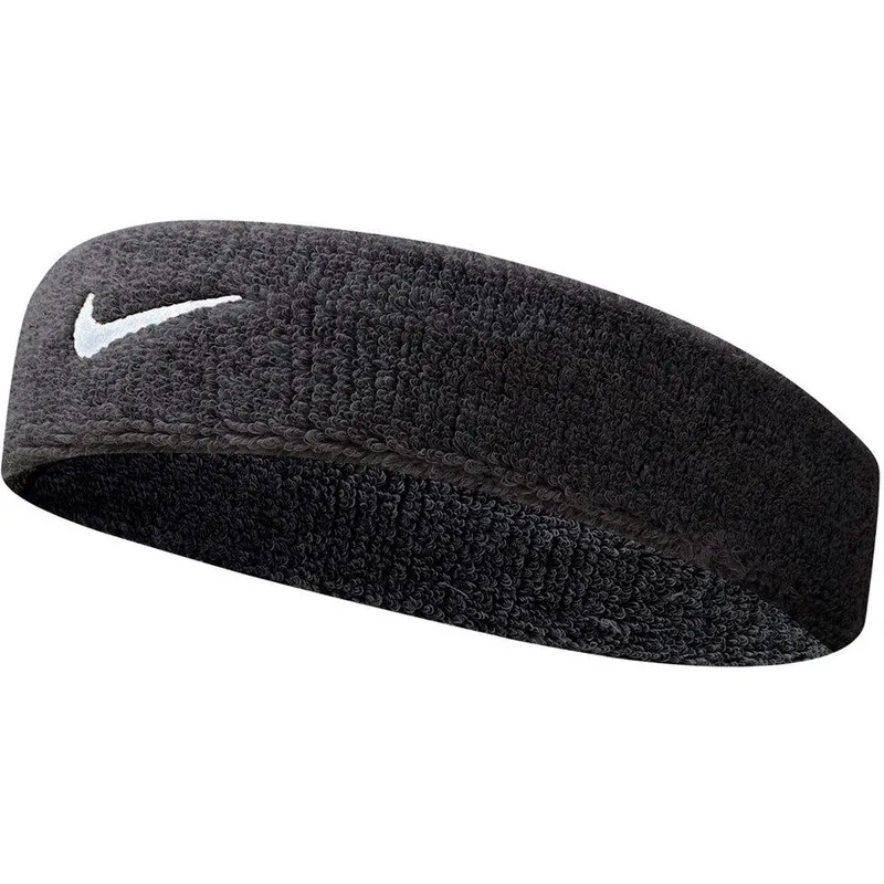Ac2285-010 Nike Swoosh Pannband (Svart) Hårband