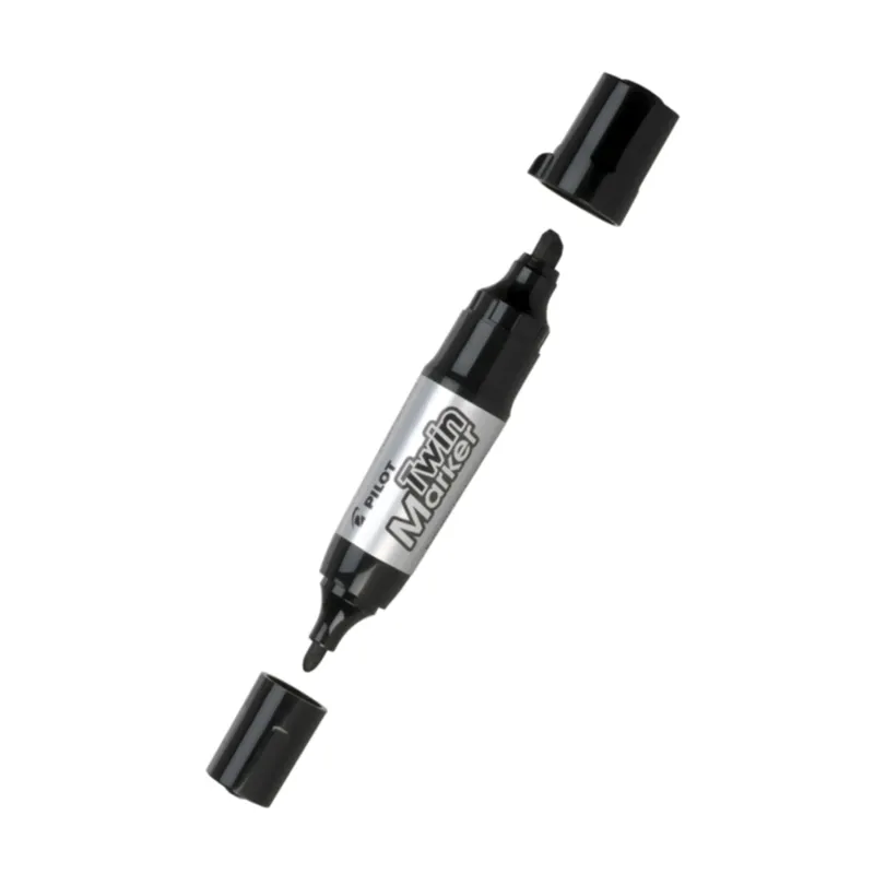 Permanent marker Pilot BeGreen Twin Marker jumbo 2-i-1 svart