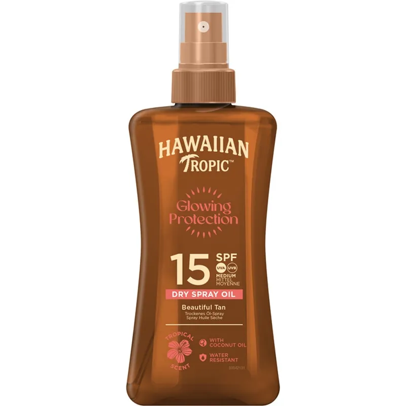 Hawaiian Tropic Protective Dry Spray Oil Spf 15 Medium 200ml