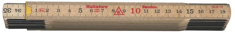 Hultafors Wooden folding ruler 2m 12 links