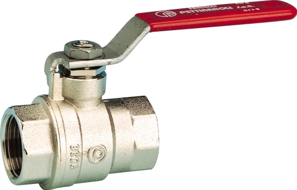 Pettinaroli F x f ”new compact” fullway ball valve red steel lever 1 (#1618)