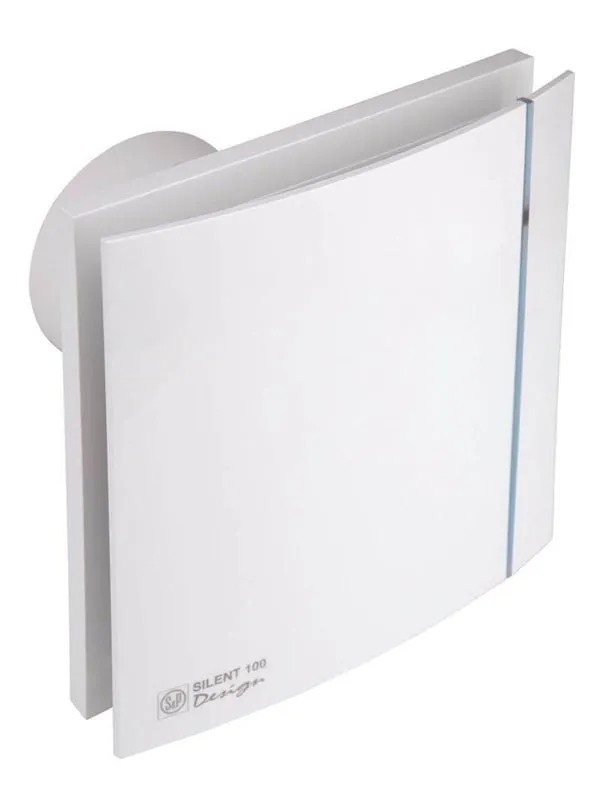 THERMEX Silent 100 Design fläkt, fuktstyrning, timer, Ø100 mm, vit
