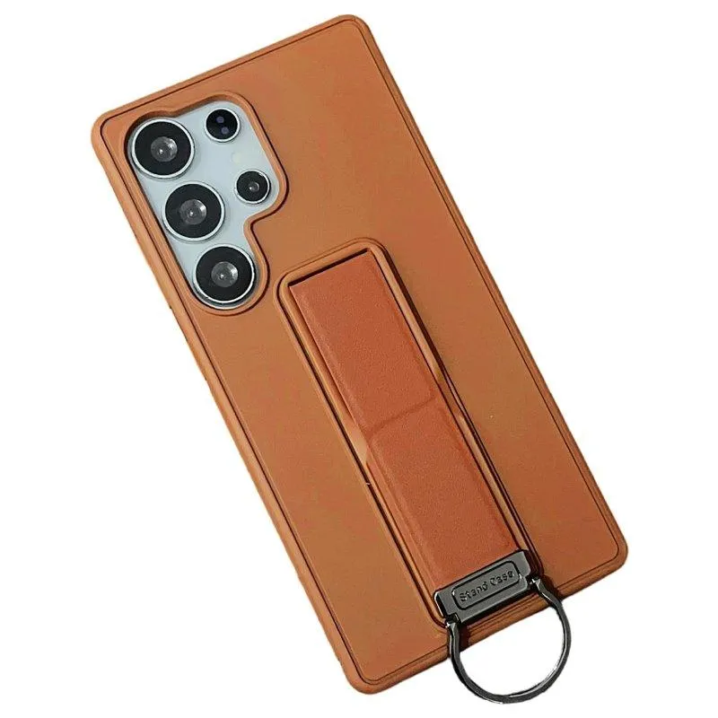 Mobilskal för Samsung Galaxy S26 Ultra Kickstand TPU + PC – Brun