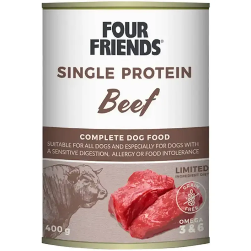 Single Protein Beef Våtfoder för hund 400g
