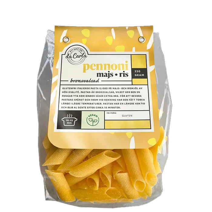 da Carla Bronsvalsad Pennoni Majs & Ris Pasta 250g