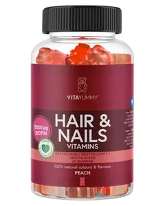 Hår & Naglar Vitaminer 60 Gummies Persika