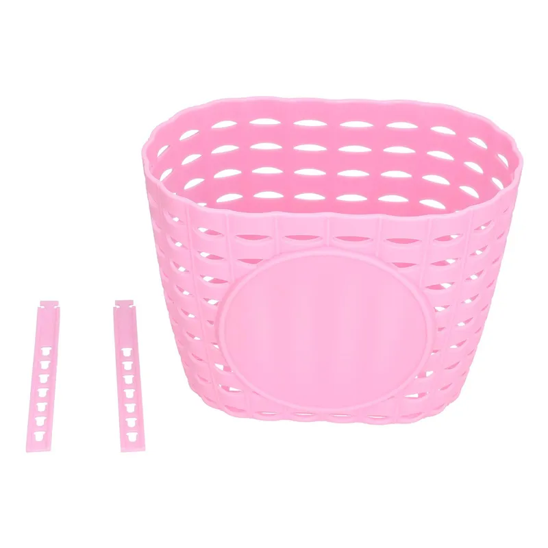 Barncykelkorg Förtjockad Plast Slitstark och Hållbar Barncykel Barnvagn rosa