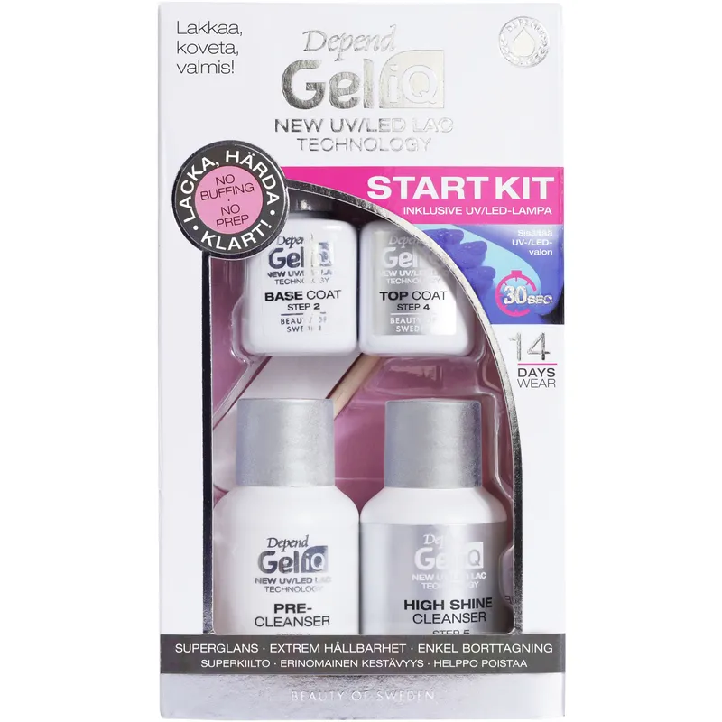 Depend Gel Manicure Essentials Set Start Kit, Less But Better & Bordeaux Lips