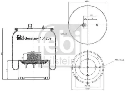 Luftbälg FEBI BILSTEIN 101269