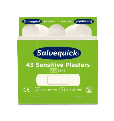 Plåsterrefill Sensitive Non-Woven 6943 Vit 6 x 43 st/fp