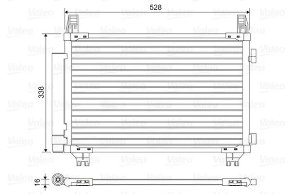 Kondensor, klimatanläggning VALEO 814449