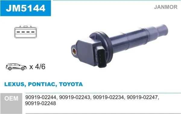 Tändspole JANMOR JM5144