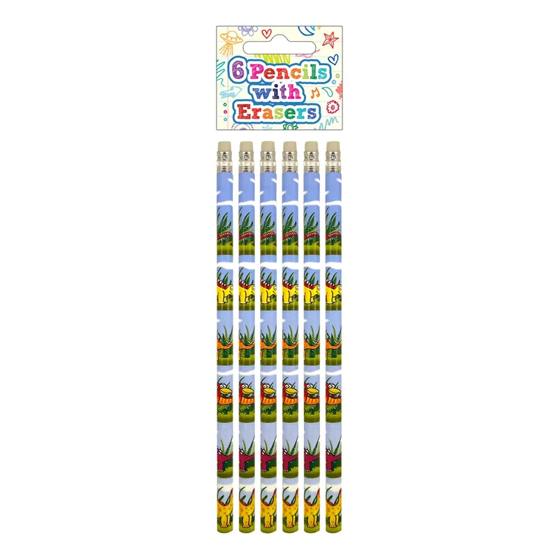 Blyertspennor Dinosaurier - 6-pack