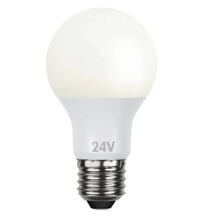 Illumination LED, 24V, Opal E27, 2700K, 6W, 470lm, Lågvolt