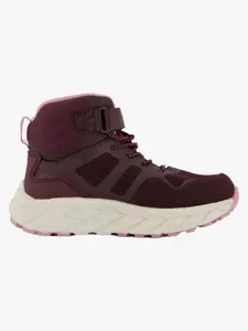 Leaf Karlstad WP Fleecefodrade Sneakers, Burgundy, 32