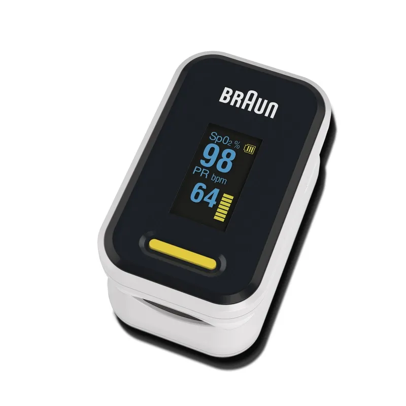 Braun YK-81CEU pulsoximeter Svartvit