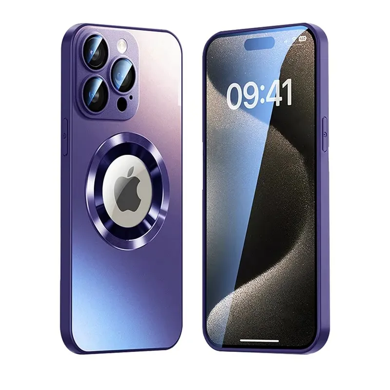SiGN iPhone 17 Pro Max Magnetiskt skal med linsskydd och logo view – Lila