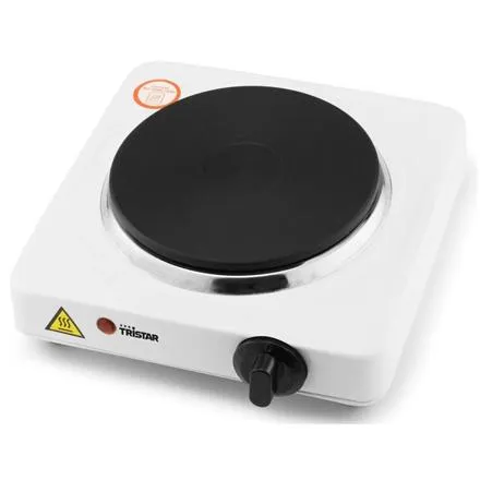 Tristar | Fristående bordsspis | KP-6185 | Antal plattor/kokzoner 1 | Vridbar | Svart, Vit | Elektrisk