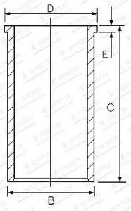Cylinderfoder GOETZE ENGINE 14-020420-00