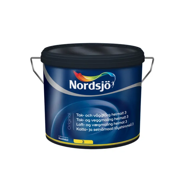 TAK&VÄGGFÄRG NORDSJÖ ORIGINAL HELMATT 3 BW INOMHUS 2,5L | Beijerbygg Byggmaterial