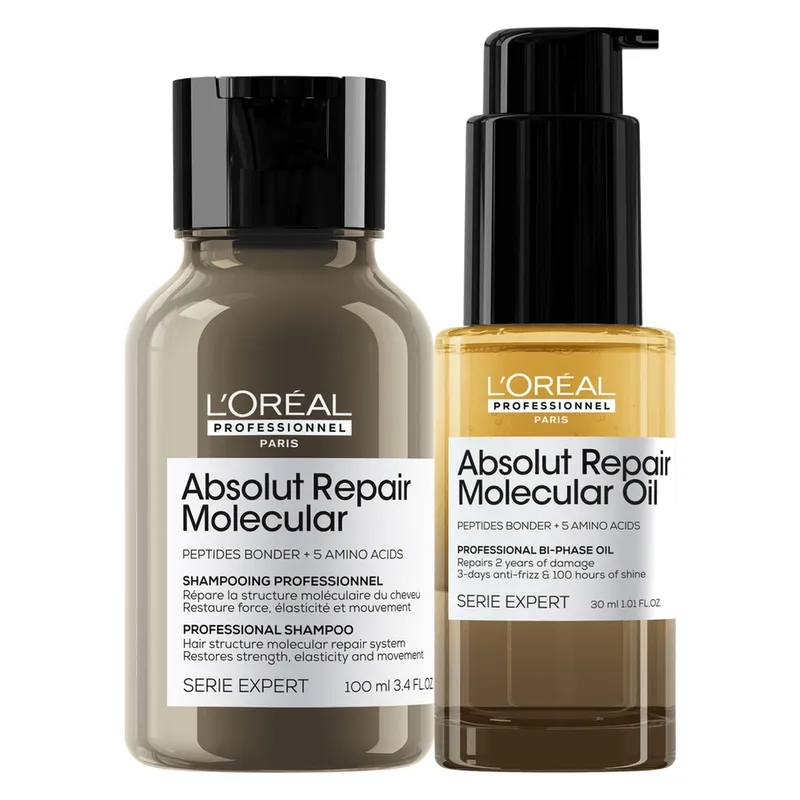 L’Oréal Professionnel Absolut Repair Molecular Mini Duo Kit Shampoo 100 ml + Bi-Phase Oil 30 ml