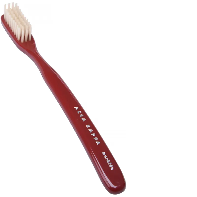 Vintage Toothbrush Medium Nylon Bristles Red