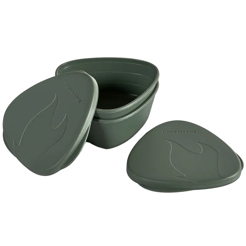 Light my fire SnapBox förvaringsburk 2-pack, sage green