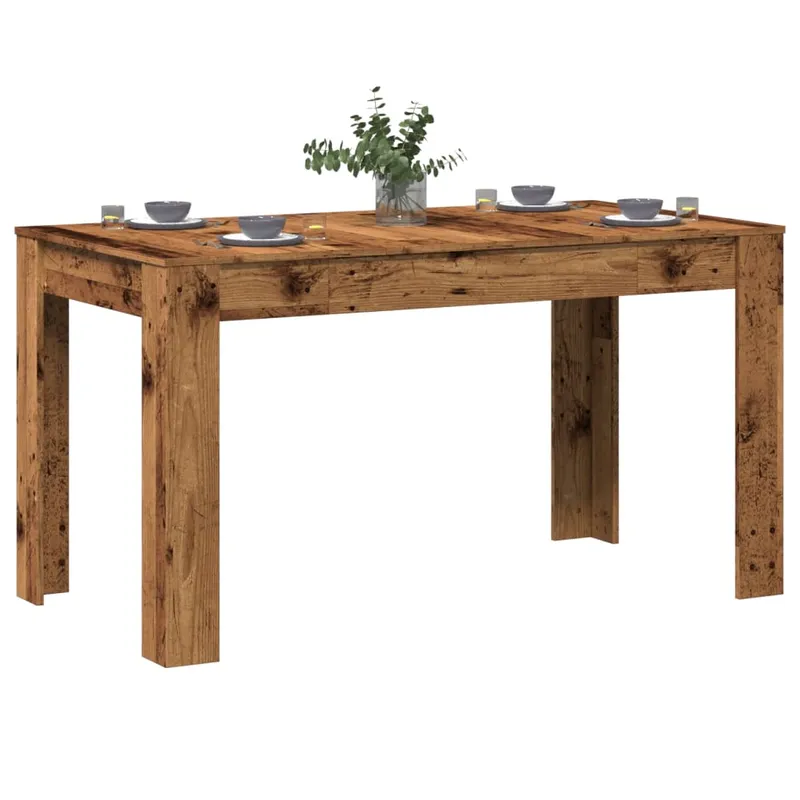 Vidaxl Matsalsbord, Gammalt Trä, 140X74,5X76 Cm