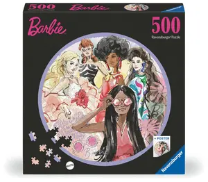 Barbie Circular Pussel 500 bitar, Ravensburger