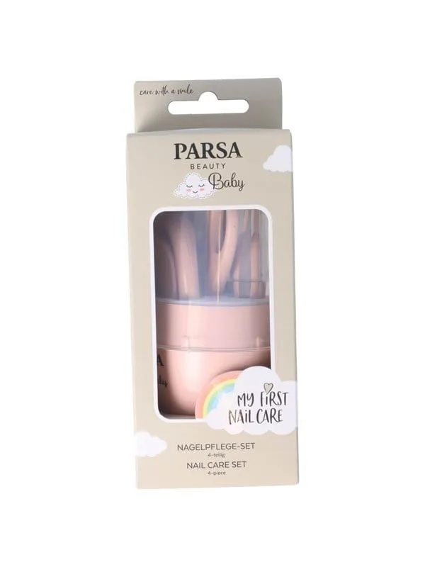 Parsa Baby 6-delat nagelvårdsset, nyfödd - rosa
