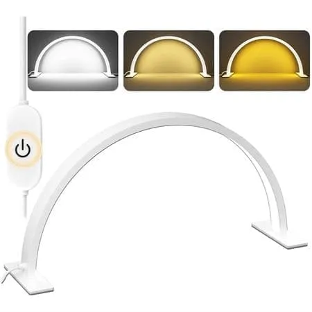 UNIQ Half Moon Arch Bordslampa för manicure / eyelash extensions – Vit
