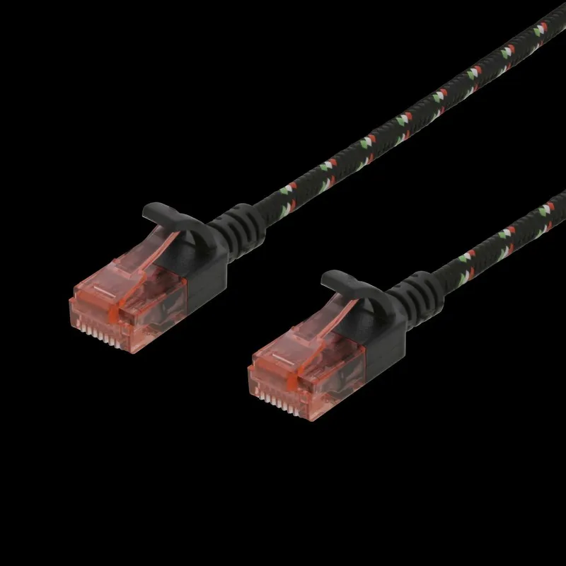 Deltaco Patch-kabel Rj-45 Cat 6a 1m Svart