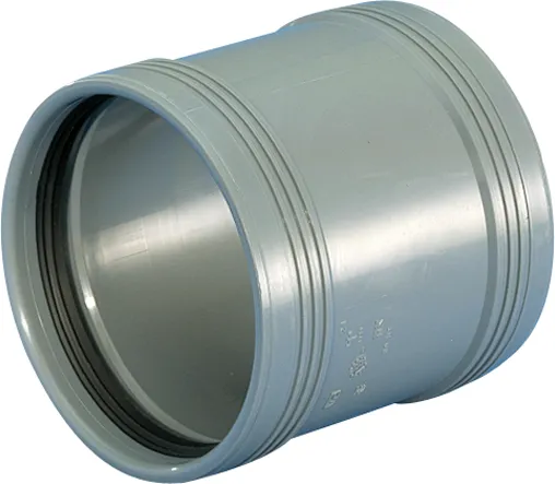 Wavin Wafix pp double socket sleeve 110 mm grey