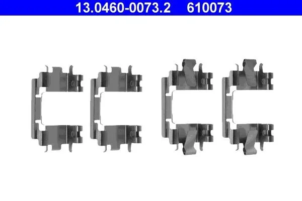 ATE 13.0460-0073.2 Monteringssats, bromsbelägg