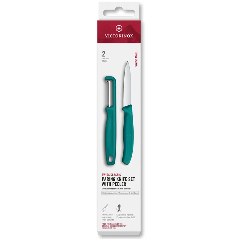 Victorinox Swiss Classic skalkniv och skalare, grön