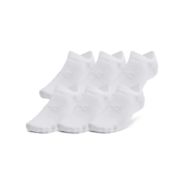 Under Armour Strumpor 12P Essential No Show Socks Helvit polyester Large Dam