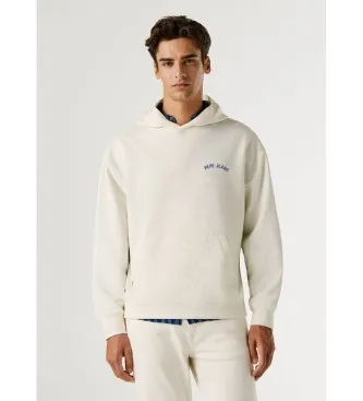 Pepe Jeans för män. PM5800149 Sweatshirt Gideon vit (XL), Casual, Bomull